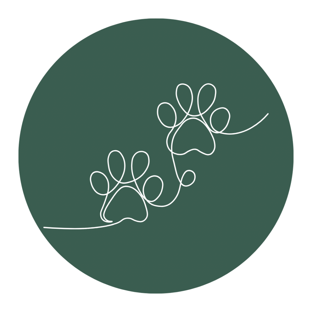 WORKSHOP "NATURAL DOGLEADERSHIP" 5 Icon mit Pfoten auf grünem Kreis