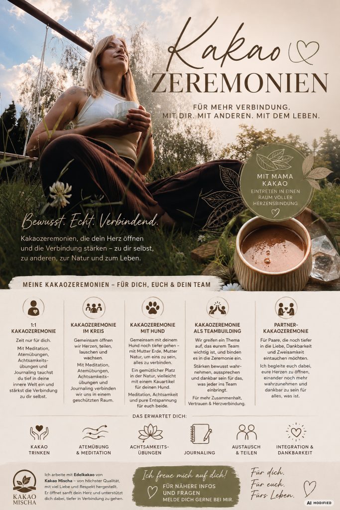 Kakaozeremonien Flyer fuer Kakao Zeremonien 1